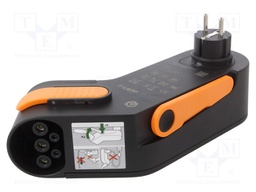 230V; 2.3kW; CEE 7/7 (E/F) plug angled,Type 2; IP55; 10A; black