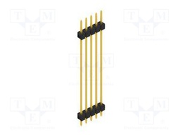 Connector: pin strips; pin header; male; PIN: 5; 2.54mm; THT; 1x5