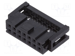 Plug; IDC; female; PIN: 14; straight; without strain relief; IDC