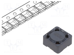 Inductor: wire; SMD; 68uH; 1050mA; 0.36Ω; ±20%; 7.3x7.3x4.55mm; 4600