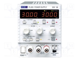Power supply: laboratory; Channels: 1; 0÷30VDC; 0÷3A; Plug: EU,UK