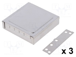 Enclosure: shielding; X: 68mm; Y: 68mm; Z: 17mm; steel