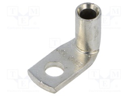 Tip: ring tube; M6; 16mm2; crimped; for cable; angled 90°; tinned