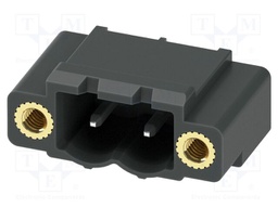PCB headers, nominal cross section: 2.5 mm?, color: black, n