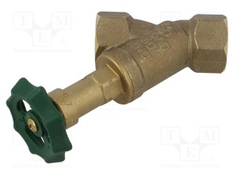 Slant valve; 16bar; brass CW617N; Thread: G 3/4" internal; 1501