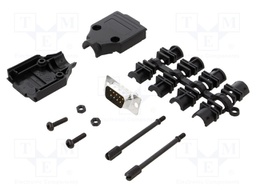 D-Sub; PIN: 9; plug; male; stamped and formed contacts; straight