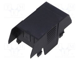 Cover; for enclosures; UL94HB; Series: EH 35; Mat: ABS; black; 35mm