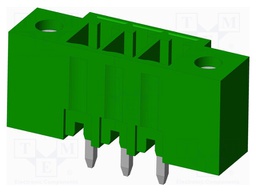 Connector: pluggable terminal block; socket; male; straight; THT