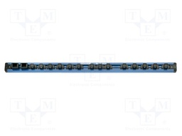Magnetic rail; socket bits; Sockets: 16; 1/2"; 580mm