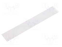 Cover for LED profiles; transparent; 1m; V: G; slide