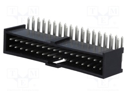 Socket; IDC; male; PIN: 34; angled 90°; THT; tinned; 2.54mm