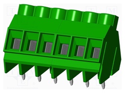 Connector: PCB terminal block; terminal; Plating: tinned; on PCBs