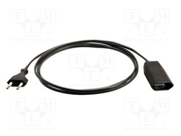 Extension lead; 2x0.75mm2; without earthing; Sockets: 1; PVC; 5m