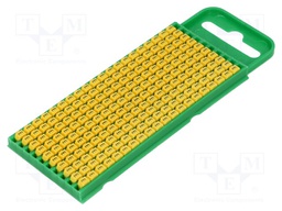 Markers for cables and wires; Label symbol: E; 0.8÷2.2mm; yellow
