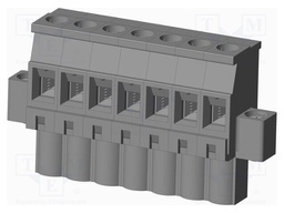 Connector: pluggable terminal block; plug; female; angled 90°