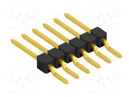 Connector: pin strips; pin header; male; PIN: 6; 2.54mm; SMT; 1x6