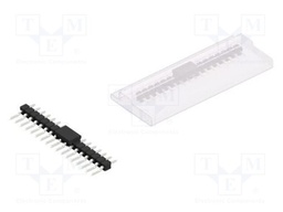 Connector: pin strips; pin header; male; PIN: 17; 2.54mm; SMT; 1x17