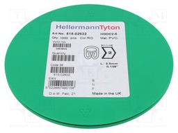 Markers for cables and wires; Label symbol: 2; 2÷5mm; PVC; red