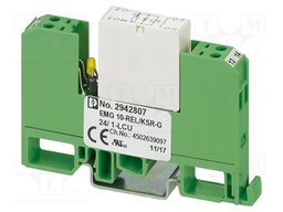 Relay: interface; Mounting: DIN