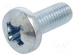 Screw; M8x20; Head: cheese head; Phillips; PH4; steel; zinc