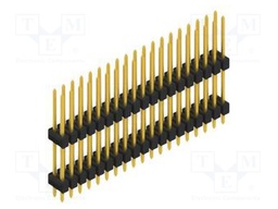 Connector: pin strips; pin header; male; PIN: 38; 2.54mm; THT; 2x19