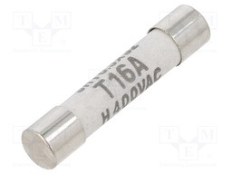 Fuse: fuse; time-lag; 16A; 400VAC; 400VDC; ceramic,cylindrical