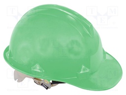 Protective helmet; green; HDPE; -10÷50°C; Size: 55-66