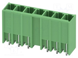 PCB headers, nominal cross section: 6 mm?, color: green, nom