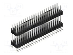Connector: pin strips; pin header; male; PIN: 44; 1.27mm; SMT; 2x22