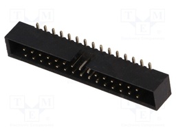 Socket; IDC; male; PIN: 30; vertical; SMT; gold flash; 2mm