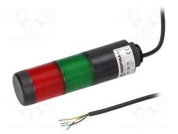 Signaller: signalling column; continuous light; Usup: 24VDC; LED