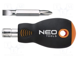 Screwdriver; double-sided; Phillips,slot; PH2,SL 6; 38mm