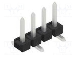 Connector: pin strips; pin header; male; PIN: 4; 2.54mm; SMT; 1x4
