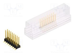 Connector: pin strips; pin header; male; PIN: 16; 2.54mm; SMT; 2x8