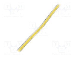COB LED tape; white warm/cold white; LED/m: 576; 8mm; white PCB