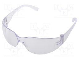 Safety spectacles; Lens: transparent; Resistance to: UV rays
