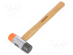 Hammer; Size: 35mm; Tip: round; Tip mat: polyurethane