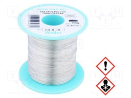 Soldering wire; Sn96,5Ag3,0Cu0,5; 0.3mm; 100g; lead free; 3.5%
