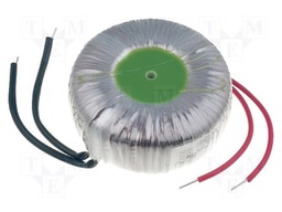 Transformer: toroidal; 100VA; 230VAC; 8V; 12.5A; 1.1kg; Ø: 92mm; IP00