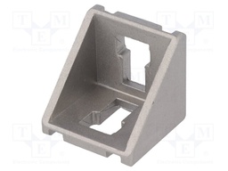 Angle bracket; for profiles; Width of the groove: 10mm; W: 38mm