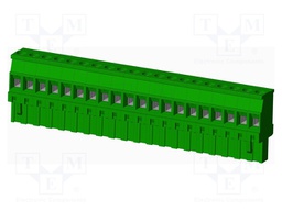 Connector: pluggable terminal block; plug; female; angled 90°