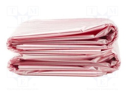Trash bags; ESD; 25um; 16l; 100pcs; Features: dissipative; pink