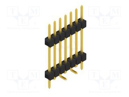 Connector: pin strips; pin header; male; PIN: 7; 2.54mm; SMT; 1x7