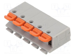 Connector: PCB terminal block; terminal; GA; 7A; PIN: 5; angled