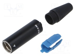 Connector: XLR mini; PIN: 3; male; Enclos.mat: zinc alloy; plug