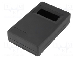 Enclosure: for devices with displays; X: 73.5mm; Y: 117.5mm; ABS