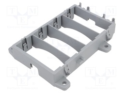 Fuse acces: holder; screw,push-in; Body: grey; Mat: polypropylene