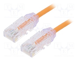 Patch cord; TX6-28™,U/UTP; 6; stranded; Cu; LSZH; orange; Len: 0.5m