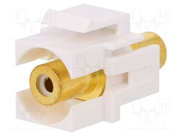 Socket; Transition: coupler; female x2; Keystone; straight
