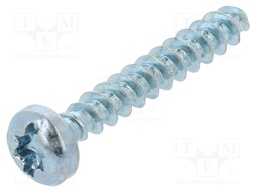 Screw; for plastic; 2,5x16; Head: cheese head; Torx®,slotted; zinc